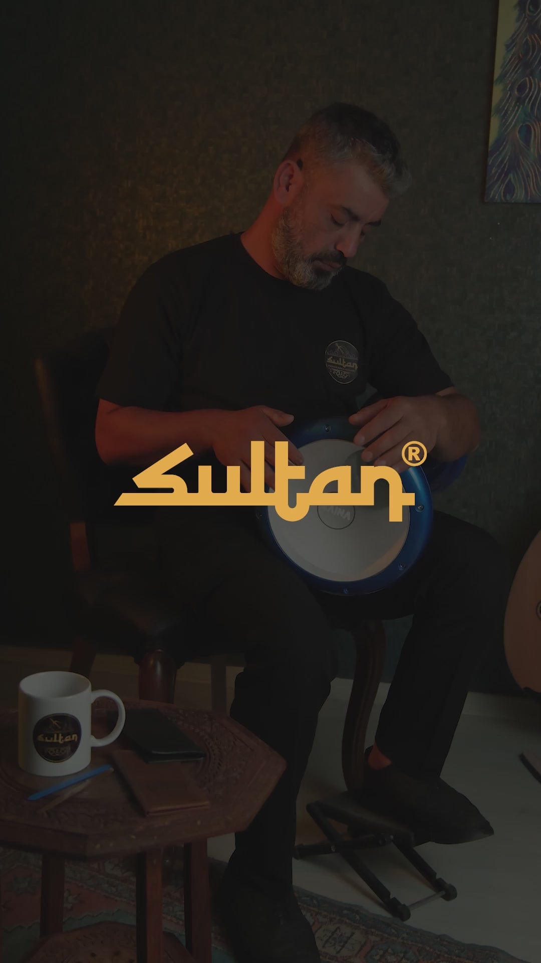 ZAINA 23 cm Professional Darbuka Blue
