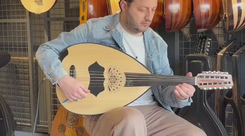 Professional Cutaway Electric Oud Spruce Top