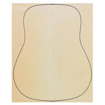 Spruce oud top wood piece, crafted from Borcka spruce, designed for oud making.